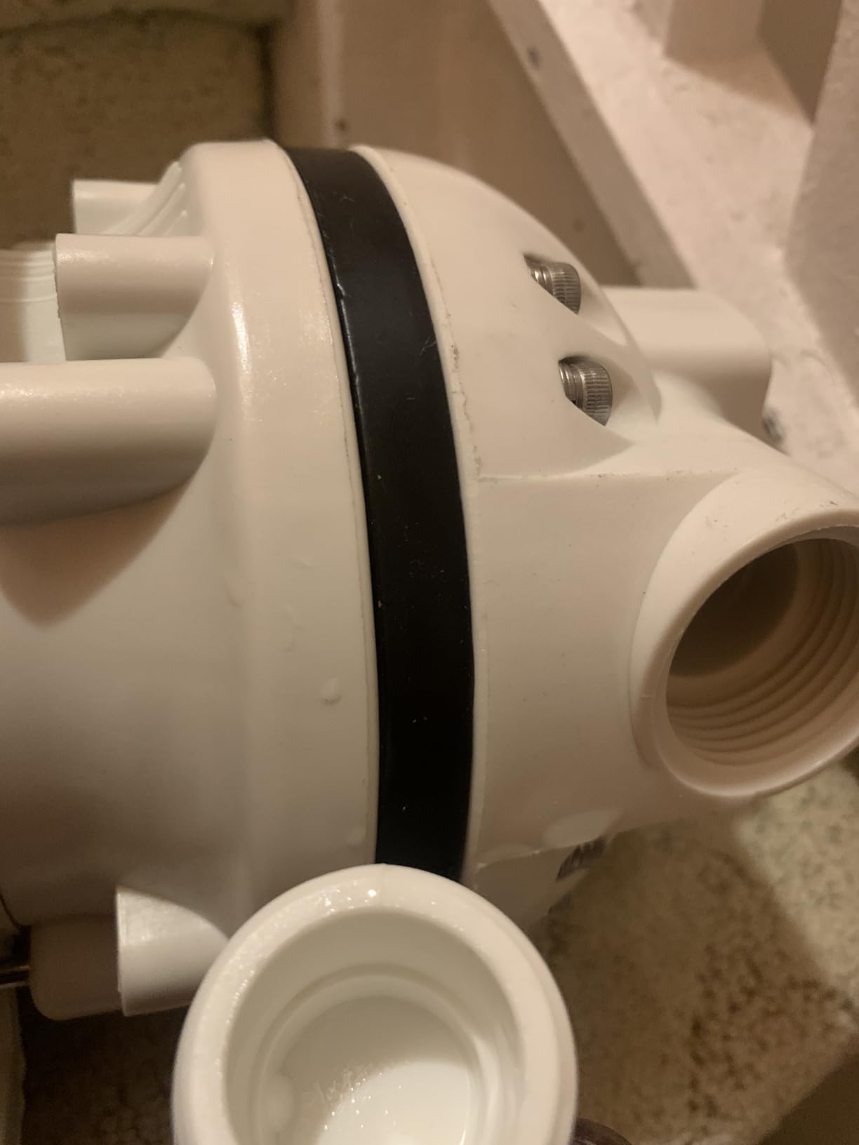 AC 110V-120V Diesel Exhaust Fluid Transfer Pump Self-Priming Electric Diaphragm DEF Pump for Urea, Oil, Water & Irrigation.Diaphragm Pumps with 400W, 10.6 GPM, 36ft Lift (White) customer photo 1