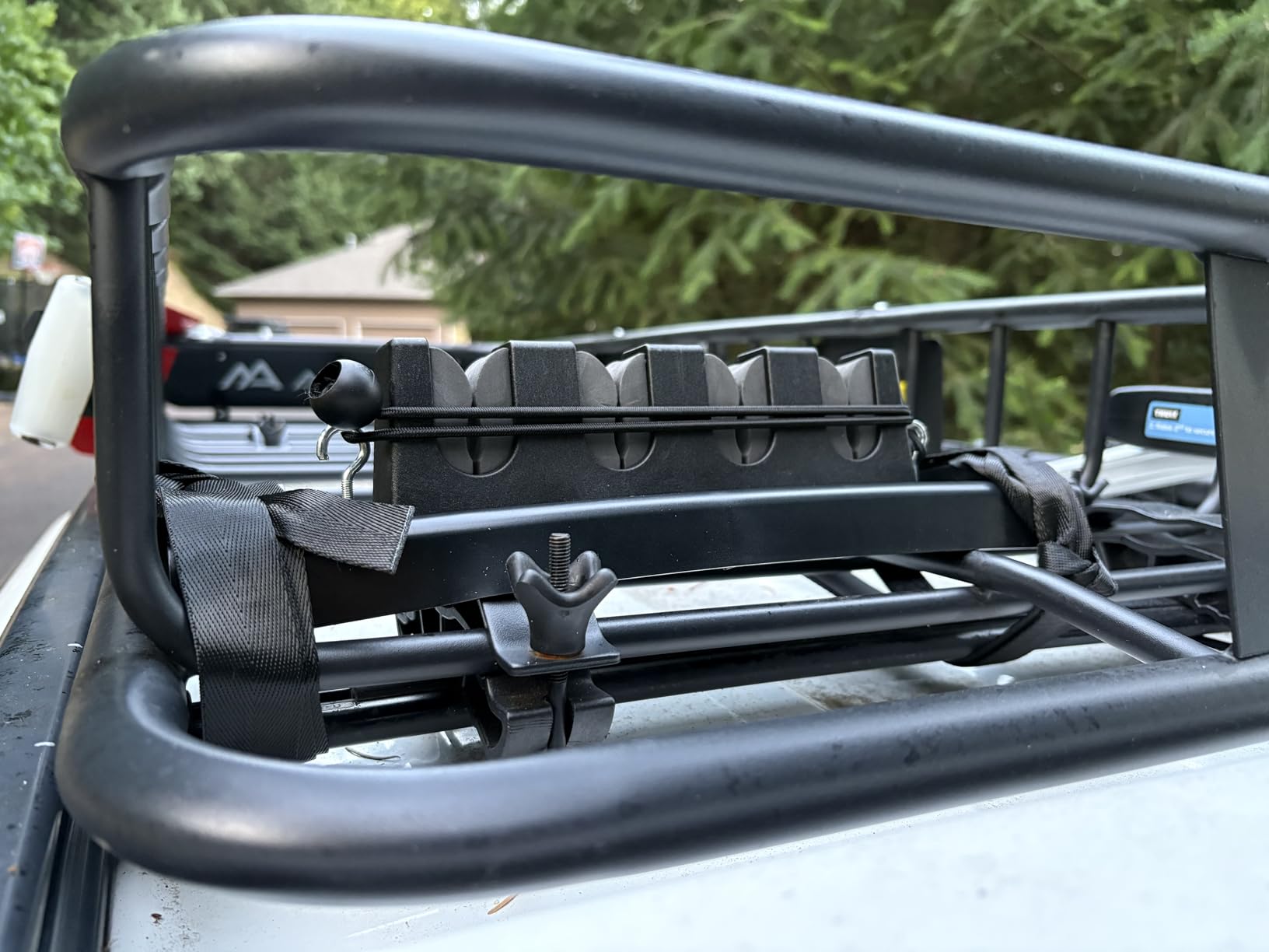 Aluminum Fishing Rod Holder for Truck Bed Holds 4 Fishing Rods, Truck Bed Fishing Rod Holder for Pickup, Gift for Truck Owners, Fishing, Outdoors, Dad, Family customer photo 2