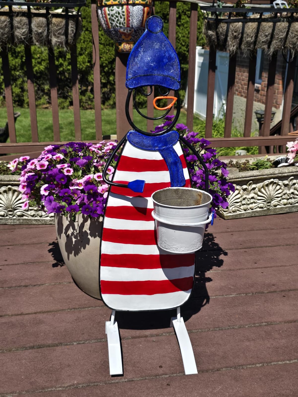 Shuttle Art 25 Colors Outdoor Acrylic Paint Set, 2oz/60ml Waterproof Acrylic Paint with 10 Brushes 1 Palette, Rich Pigmented Paints for Artists, Beginners on Rocks, Wood Crafts, Garden Statues customer photo 2