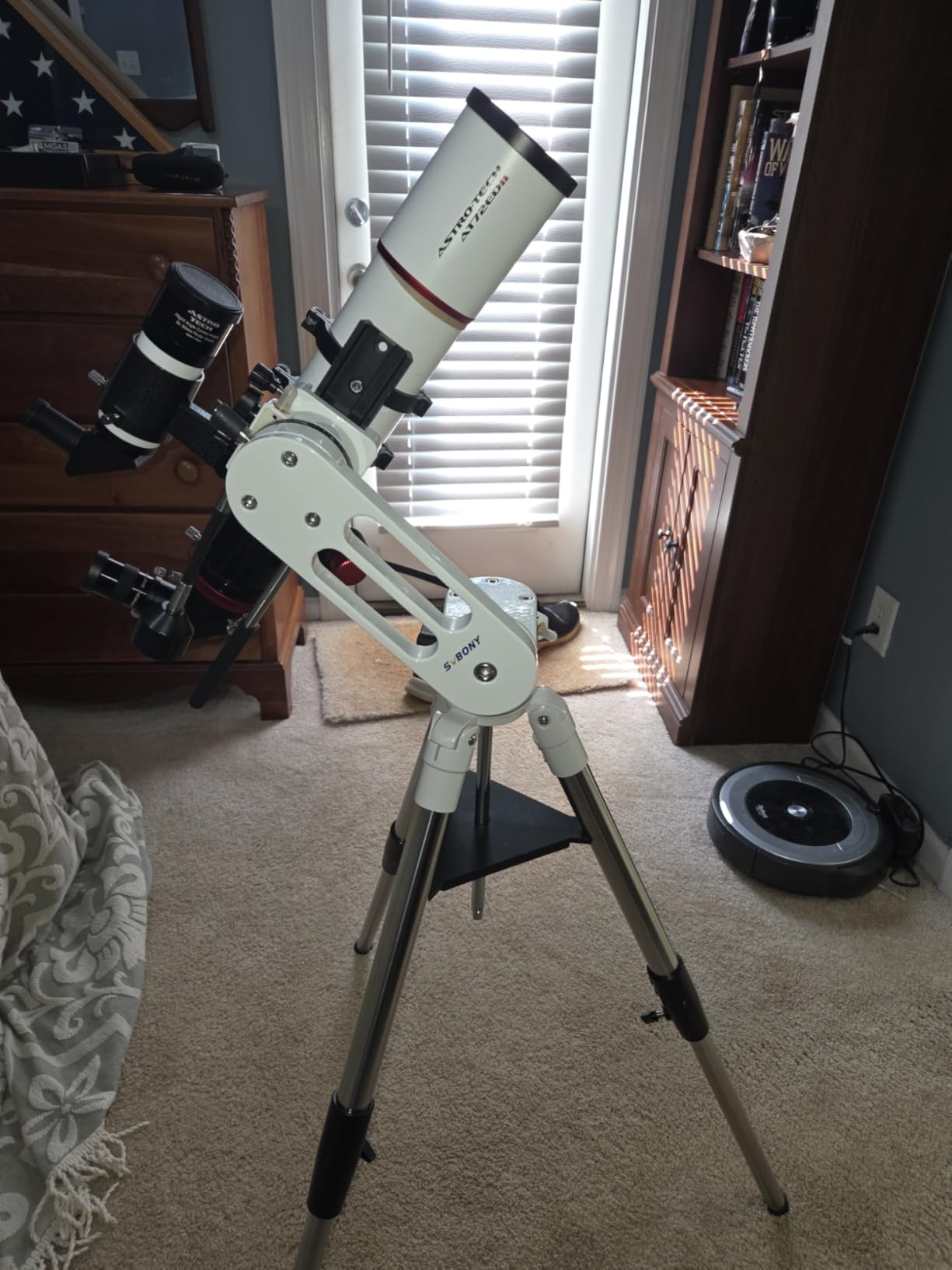 SVBONY SV225T Telescope Tripod, Extendable Aluminum Astronomical Tripod | Stable Easy Leg Adjustments, 3/8
