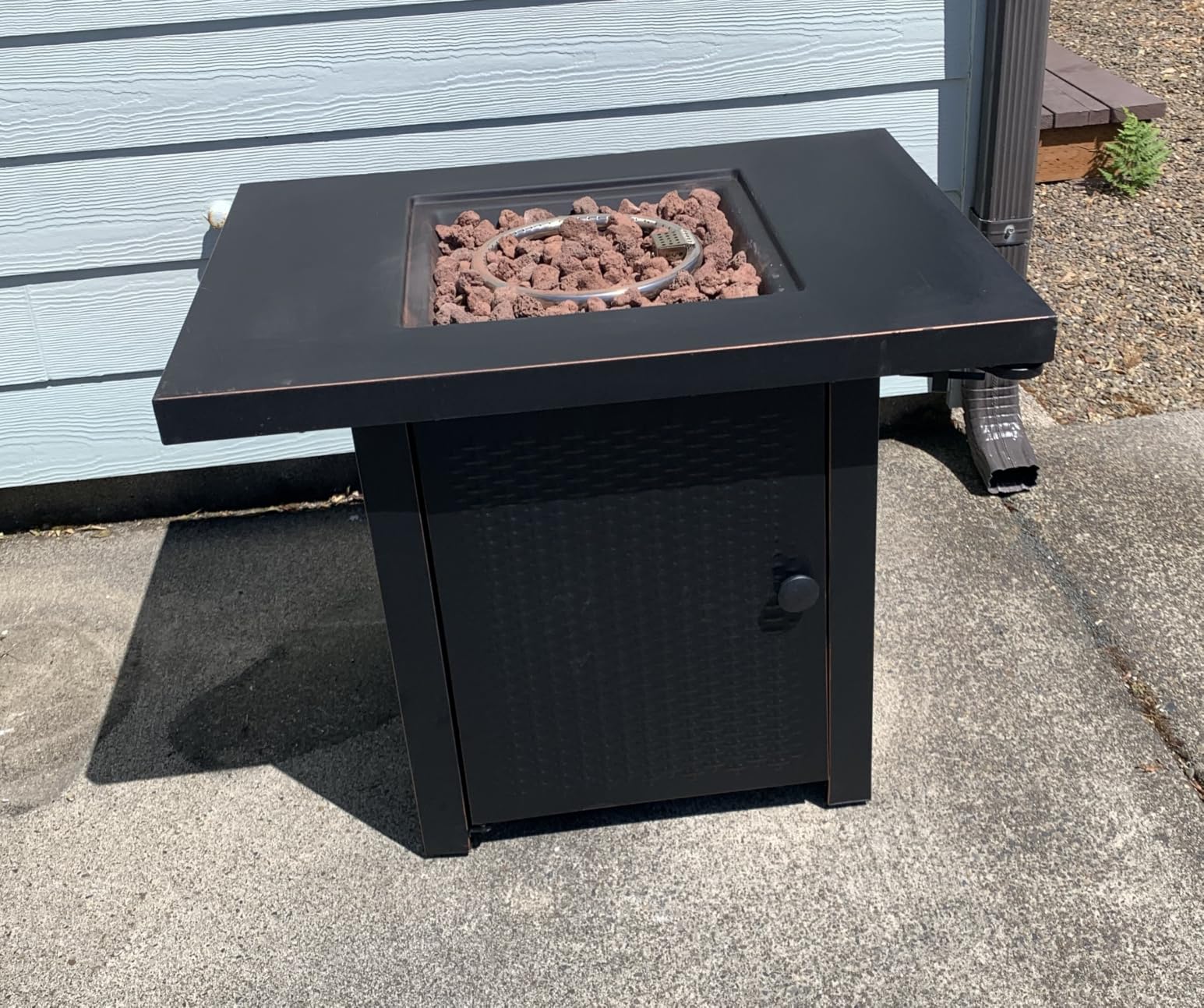 OutVue 32 inch Propane Fire Pit Table with 2 Drink Holders customer photo 1