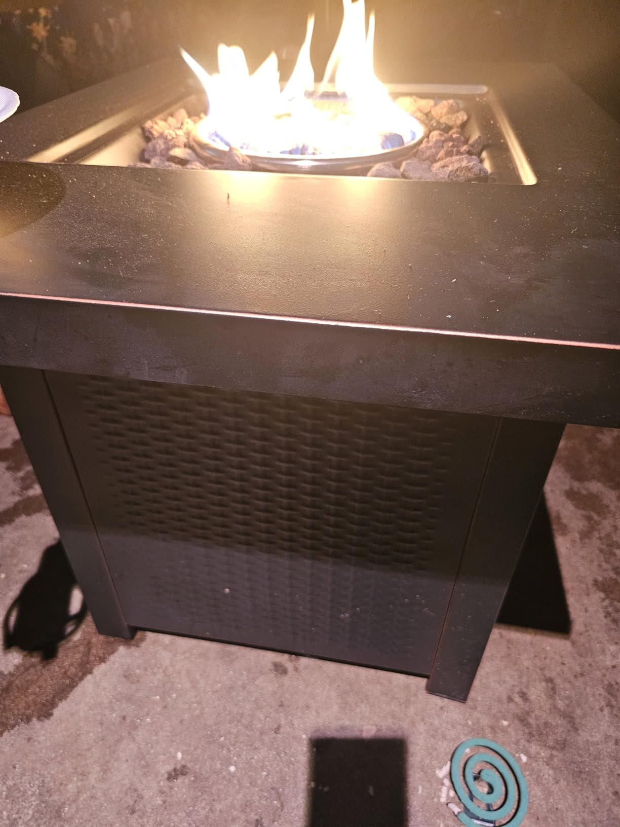 OutVue 32 inch Propane Fire Pit Table with 2 Drink Holders customer photo 2