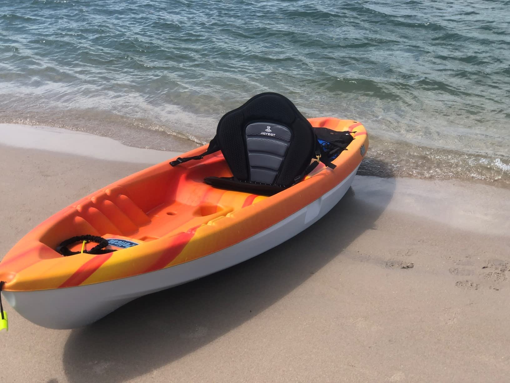 JAYEGT Kayak Seat Deluxe Padded Back Canoe Seat with Back Support ，SUP Paddle Board Seats Fishing Seat for Universal Sit with Detachable Storage Bag and 4 Adjustable Straps. (2Pcs Kayak seat) customer photo 1