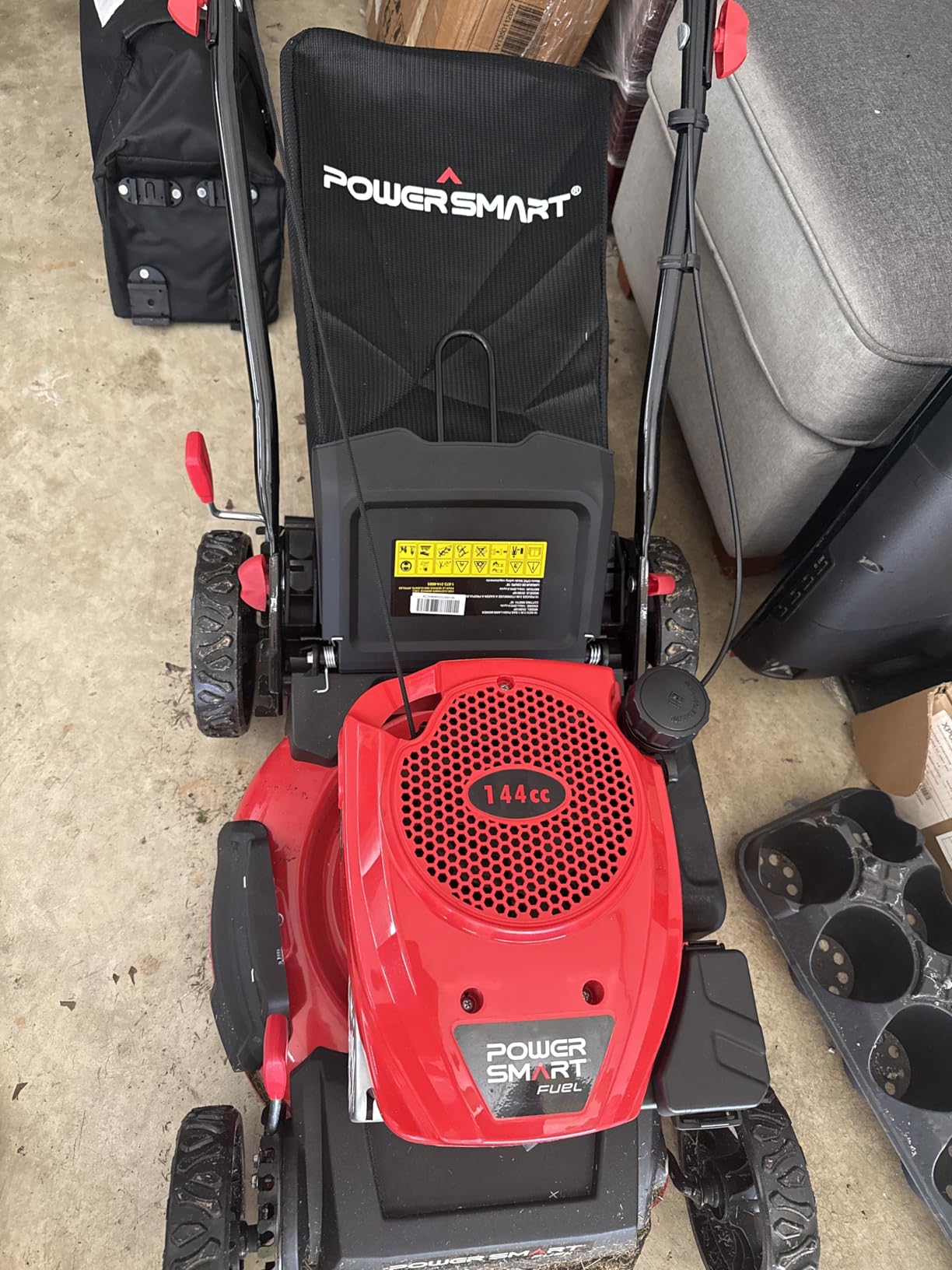 PowerSmart 22-Inch 170cc Self Propelled Gas Lawn Mower | 4-Cycle Engine, Self-Propelled Rear-Wheel-Drive, 3-in-1 Mulch/Bag/Side-Discharge, 6 Height Adjustment customer photo 2