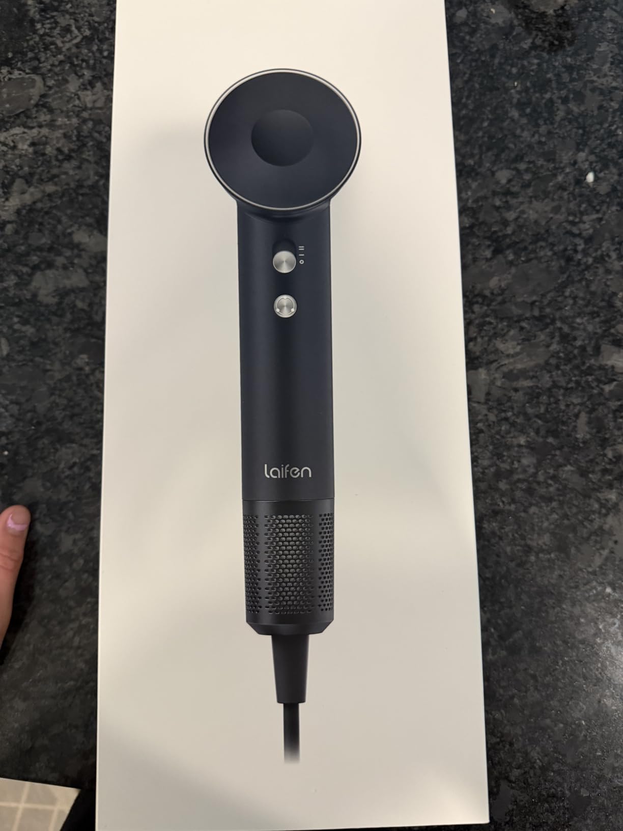 Laifen Swift Professional High-Speed Hair Dryer, 200M Negative Ions, White | Frizz Control, Smart Temperature Control, Salon-Like, Low Noise, 3 Attachments for Everyday Drying & Versatile Styling customer photo 1