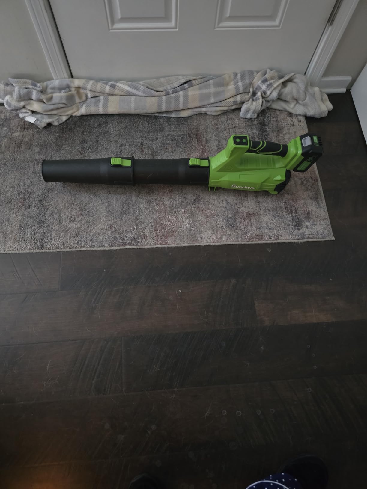 Electric Leaf Blower Cordless 750CFM 250MPH with 3.0Ah Battery and Charger customer photo 2