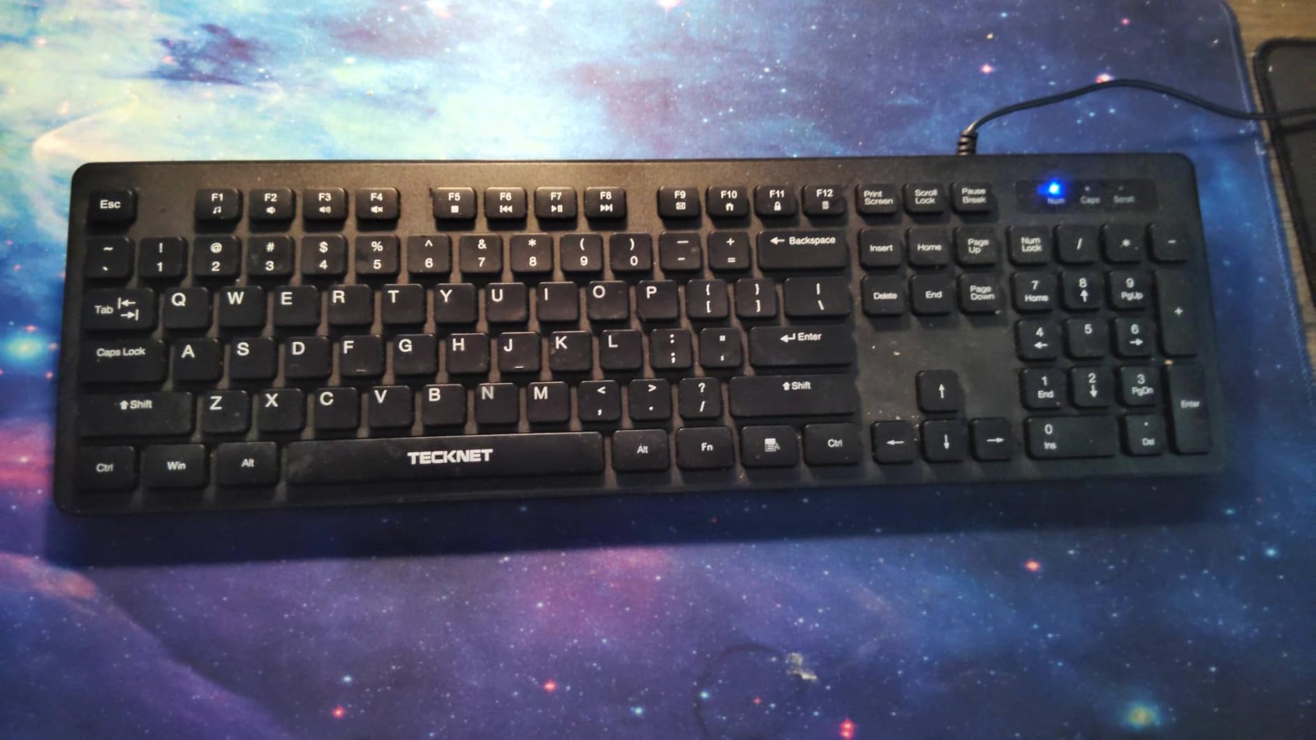 TECKNET Wired Keyboard, Silent Typing, Full-Size Layout, Black customer photo 1