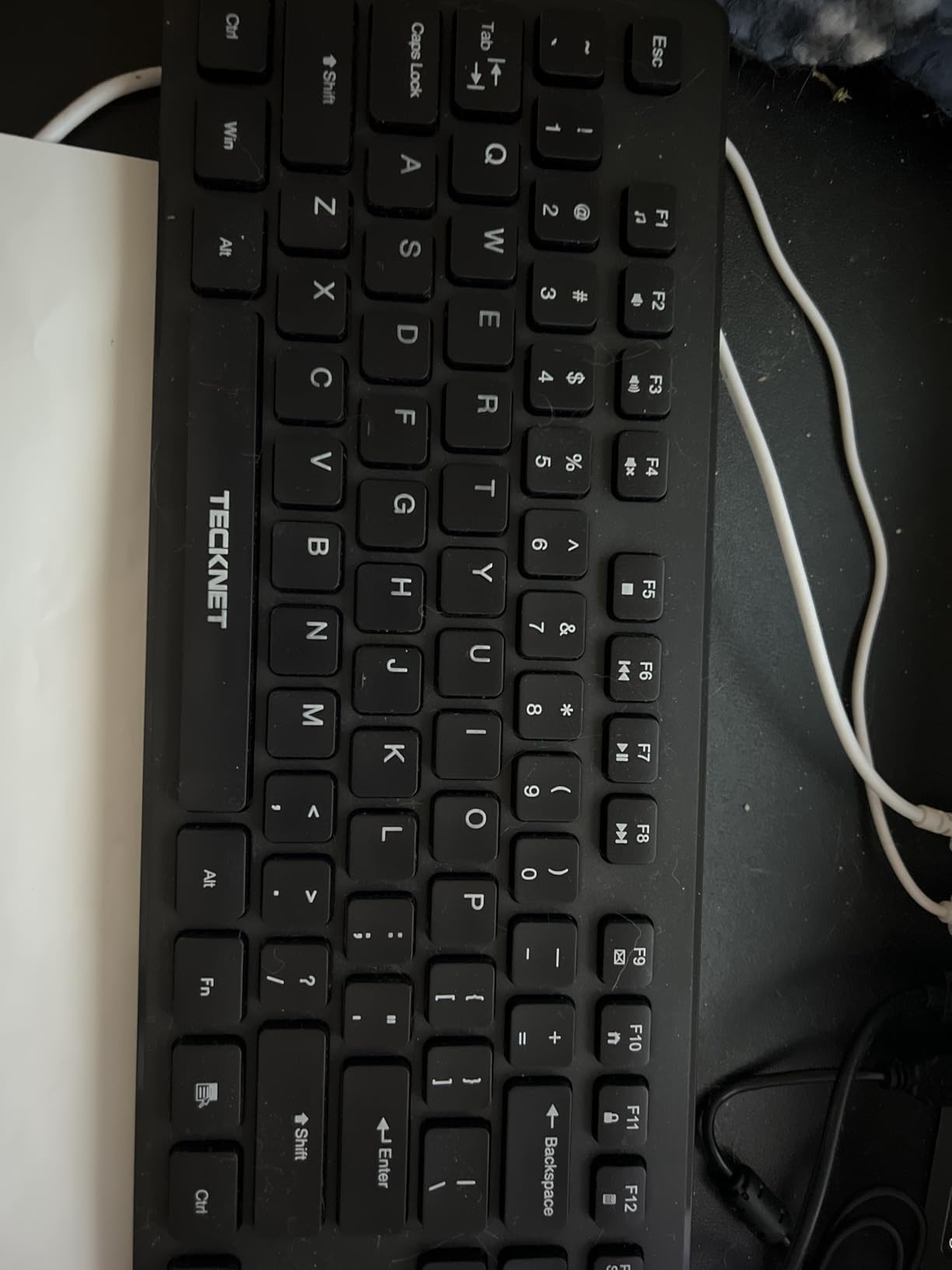 TECKNET Wired Keyboard, Silent Typing, Full-Size Layout, Black customer photo 2