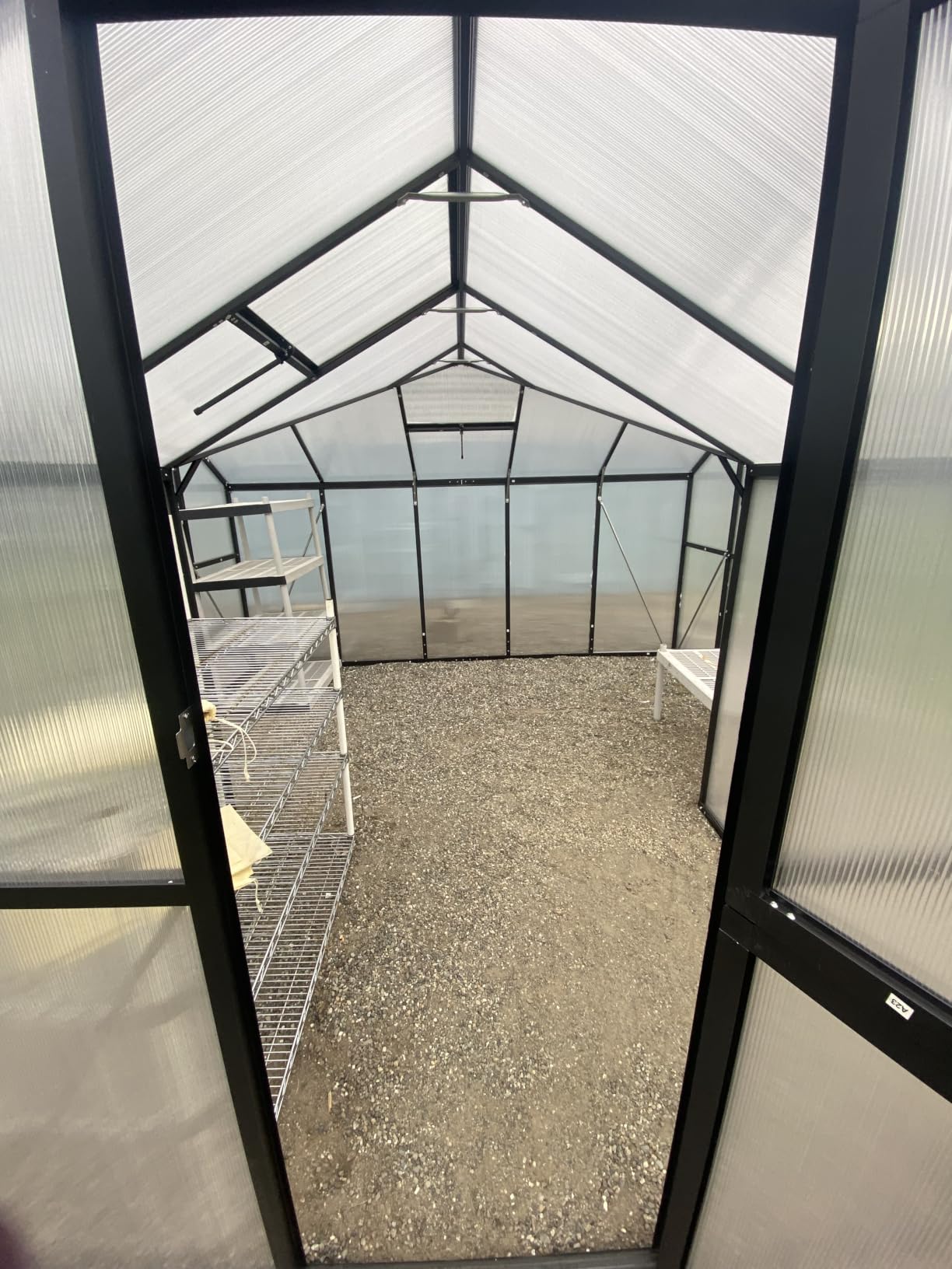 6x8 FT Greenhouse with Hygrometer, Windproof Warm Plant Green Houses | Heavy Duty Greenhouses for Outdoors, Quick Setup Plant Gardening Green Houses for Outside with Vented Roof Window customer photo 1