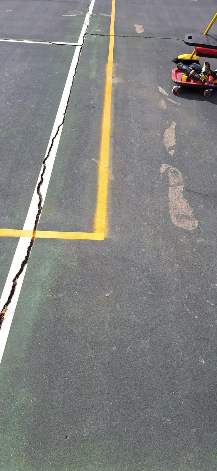 CAROD Striping Line Marking Machine, Parking Lot Striping Machine, Compatible with Professional Inverted Striping Spray Paint, Line Striper Machine for Fast and Accurate Marking, Yellow customer photo 2