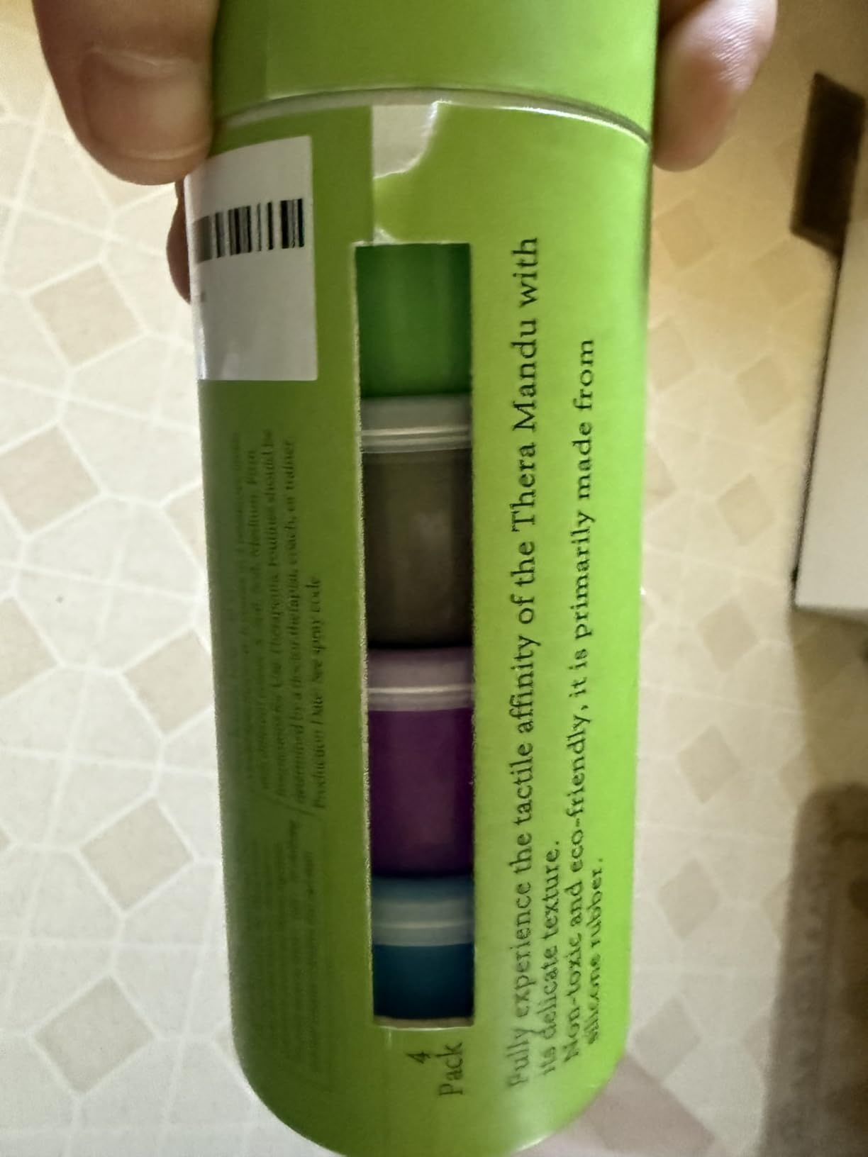 4 Pack Theramandu Therapy Putty Kit (3oz Each) - Hand Putty Physical Therapy for Adults, Sensory Stress Relief & Hand Muscle Strengthening Exercise Therapy Putty, 4 Different Resistances customer photo 1