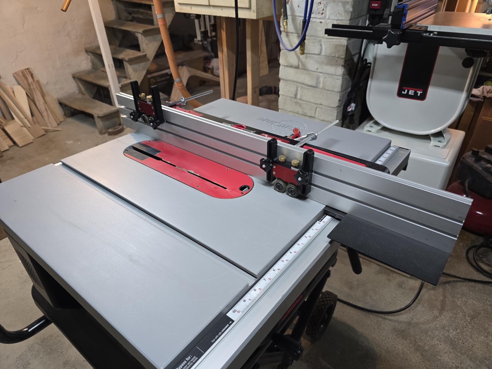 Woodpeckers Auxiliary Rip Fence, 36 Inch Job Site Table Saw Fence Extension, Infeed or Outfeed Support, T-Track Slots, Clamping Blocks - ARF-BSCS customer photo 2
