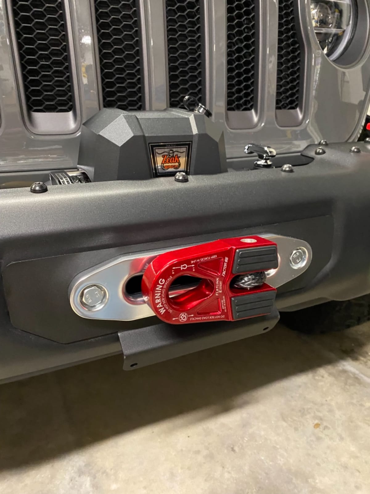 Factor 55 00080-14 Flatlink E (Expert) Replaces Conventional Winch Hook with a Stronger Shackle/D-Ring Mount Maximum Load 16,000 lb Ultimate Failure Greater Than 40,000 lb - OD Green customer photo 2