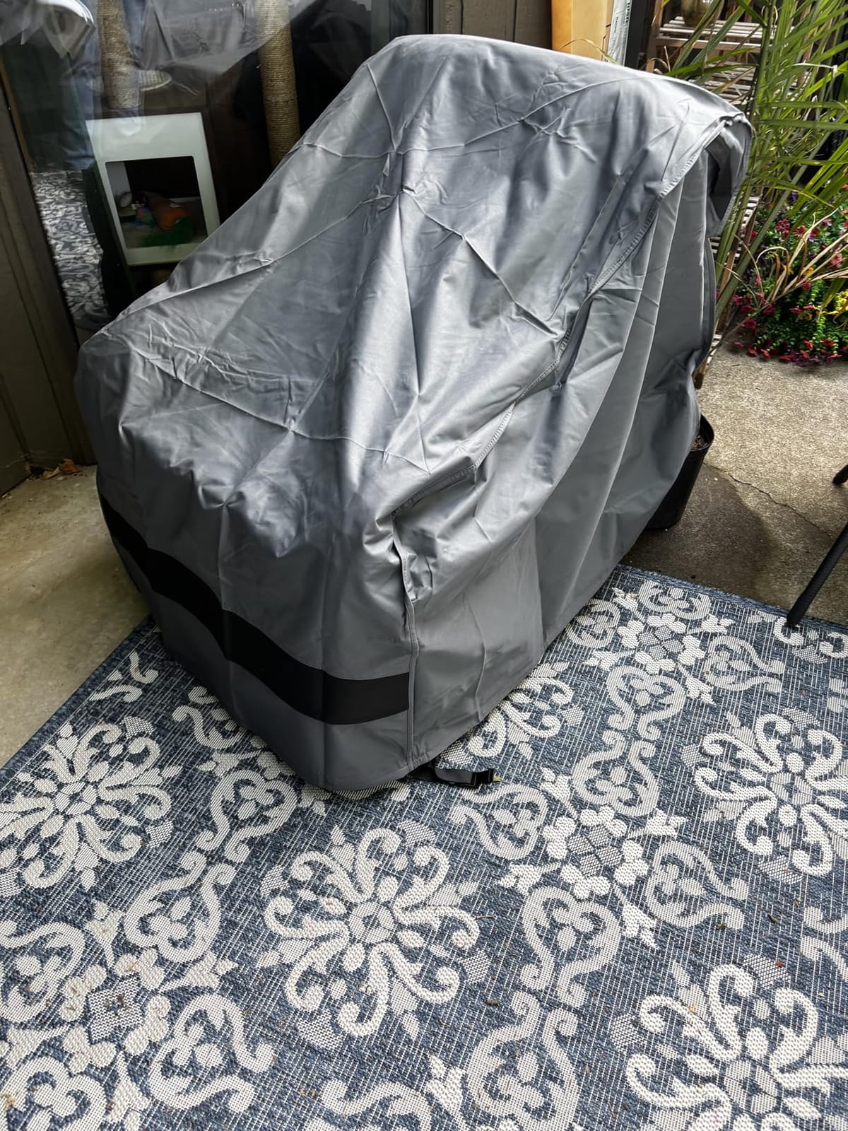 loriano Patio Furniture Cover Set Waterproof 4 Piece Beige Large customer photo 1