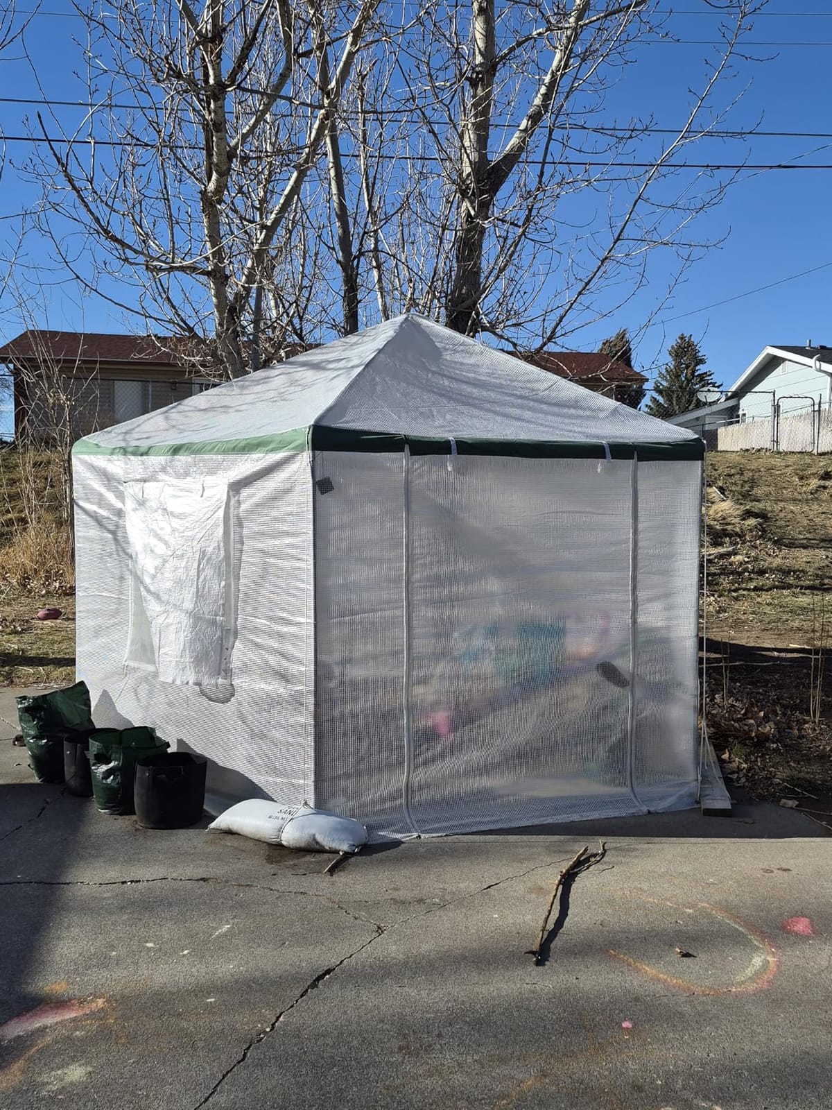 AMERLIFE 13.5x13.5x9 FT Hexagonal Walk-in Greenhouse customer photo 1