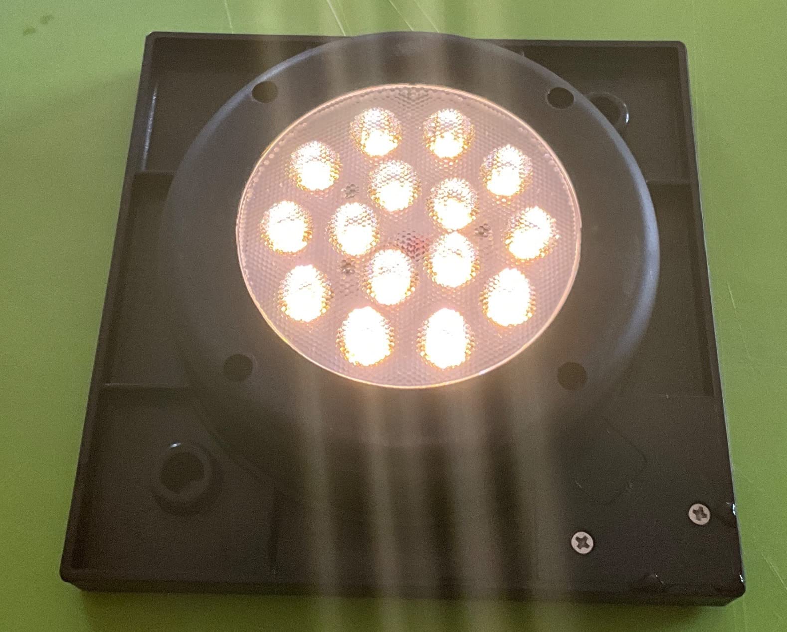 Solar Yard Outdoor Solar Floor Lamp Resin Wicker Solar Light Outdoor Waterproof for Yard, Garden, Pathway, Deck, Dazzle Dance (Natural) customer photo 1