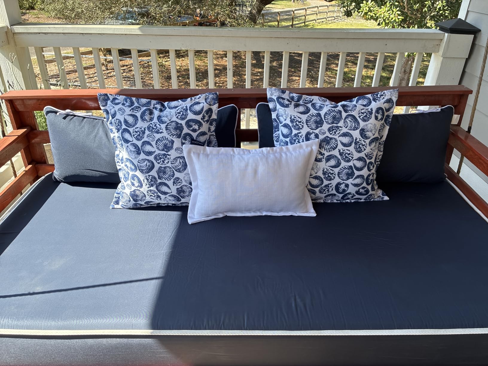 Large 36 inch Hammock Pillow with Ties for Net Company | Weather Resistant Outdoor Hammock Pillow, Lumbar Support Pillow customer photo 1