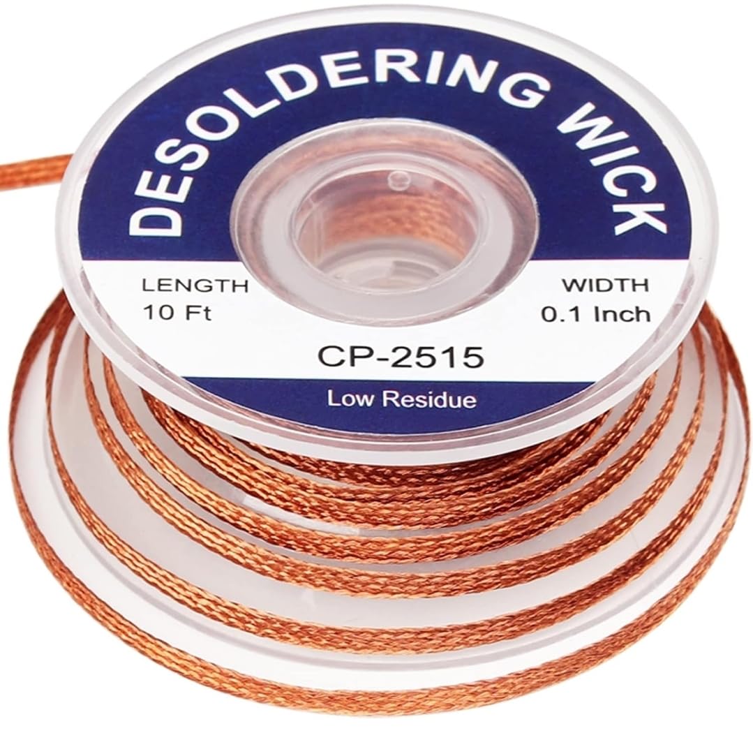 Solder Flux Paste And Solder Wick Braid, No Clean Soldering Flux(10cc) Soldering Remover Tool, 10ft Desoldering Wick Braid For Electronics Repair customer photo 1