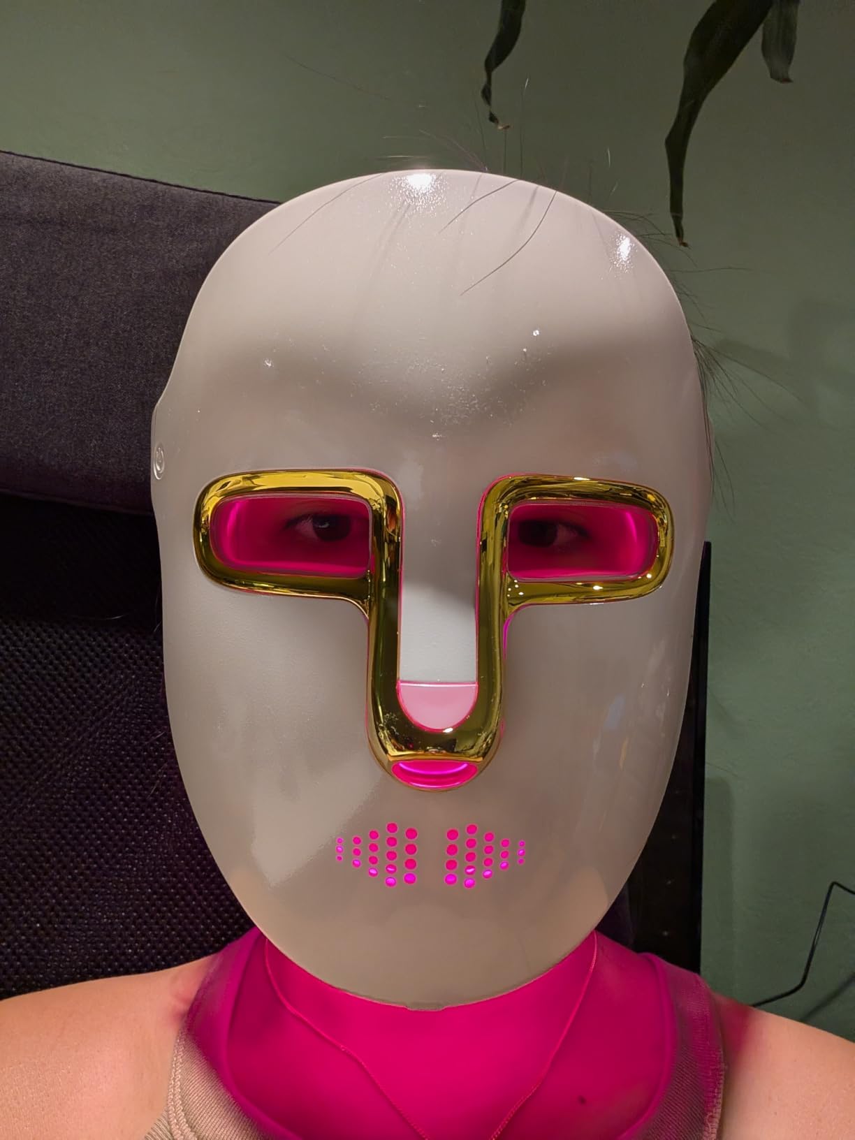 HSA FSA Red Light Therapy for Face Mask – LED Face Mask Light Therapy with Red Blue LED and Infrared Light, Anti-Aging, Blemish Repair Treatment customer photo 1