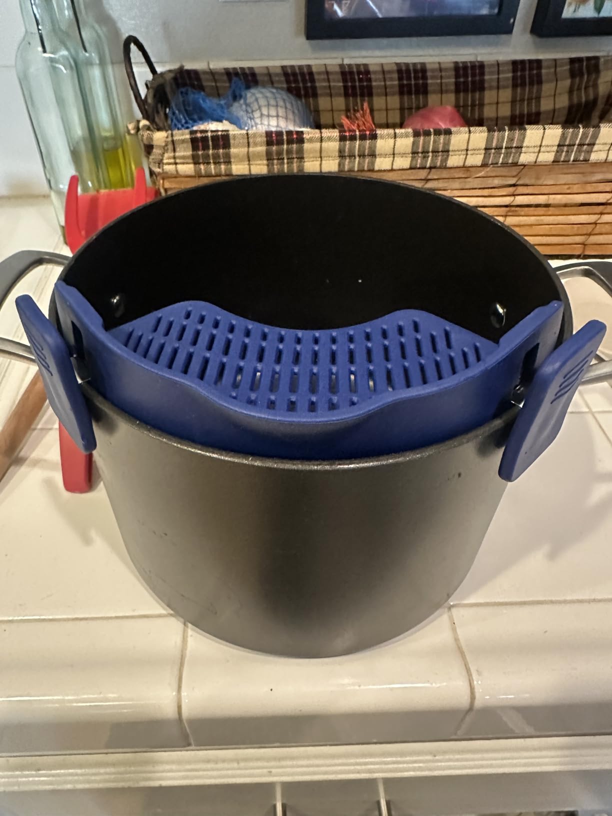Anyday Silicone Clip On Strainer for Pots and Pans & Glass Dishes customer photo 1