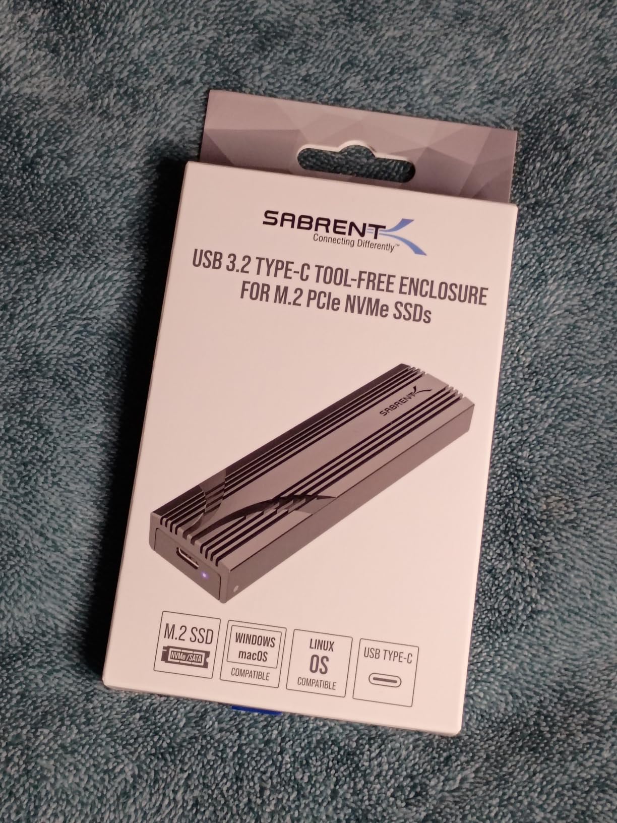 SABRENT USB-C NVMe Enclosure & Reader, M.2 PCIe SSD, 10Gbps (EC-PNVO) customer photo 1