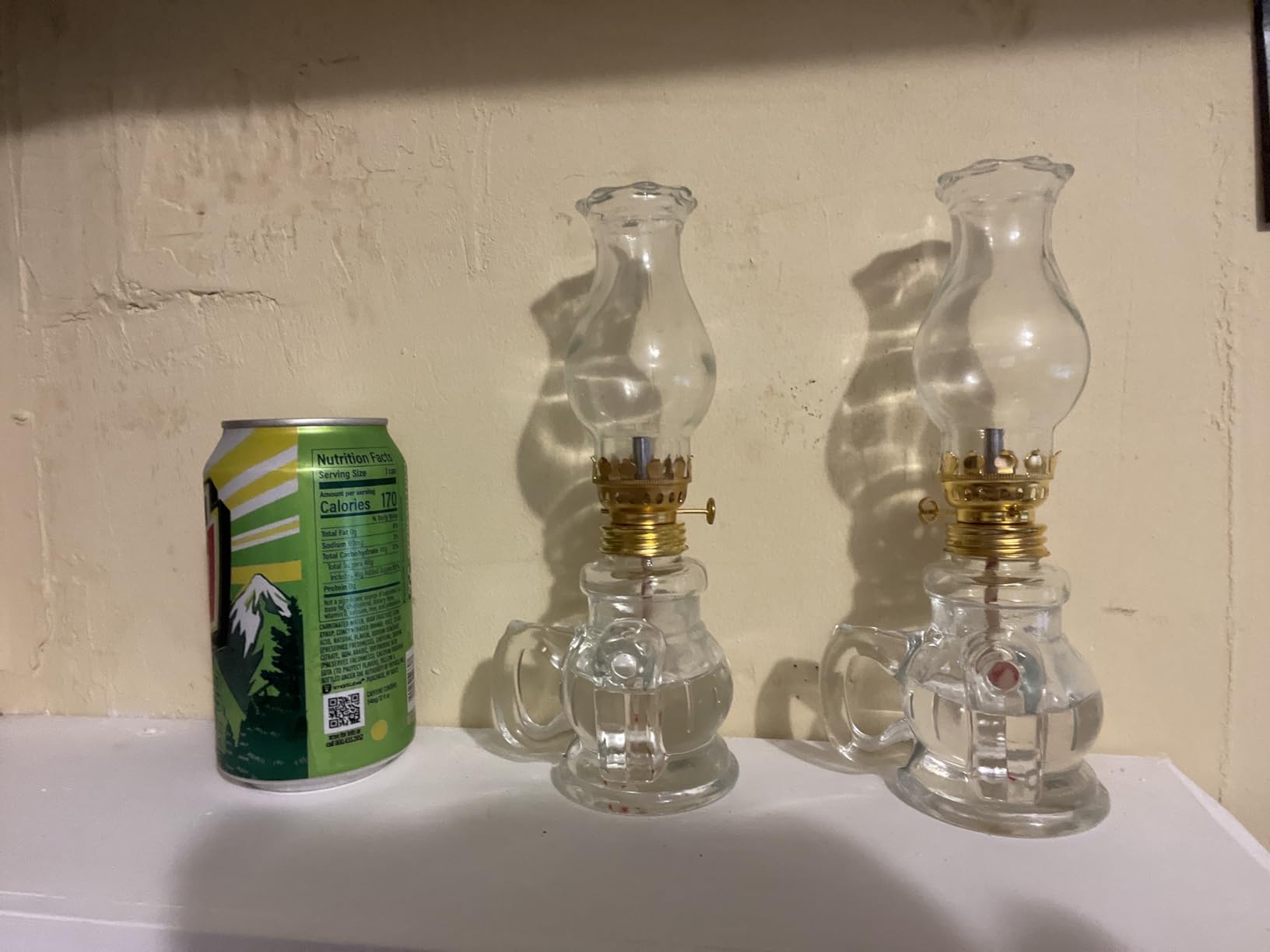 2PCS Chamber Oil Lamp Glass Kerosene Oil Lamp, Citronella Torch for Outside | Hurricane Lamp Clear Kerosene Lamp Lantern, Oil Lantern for Outdoor Table Decor customer photo 1