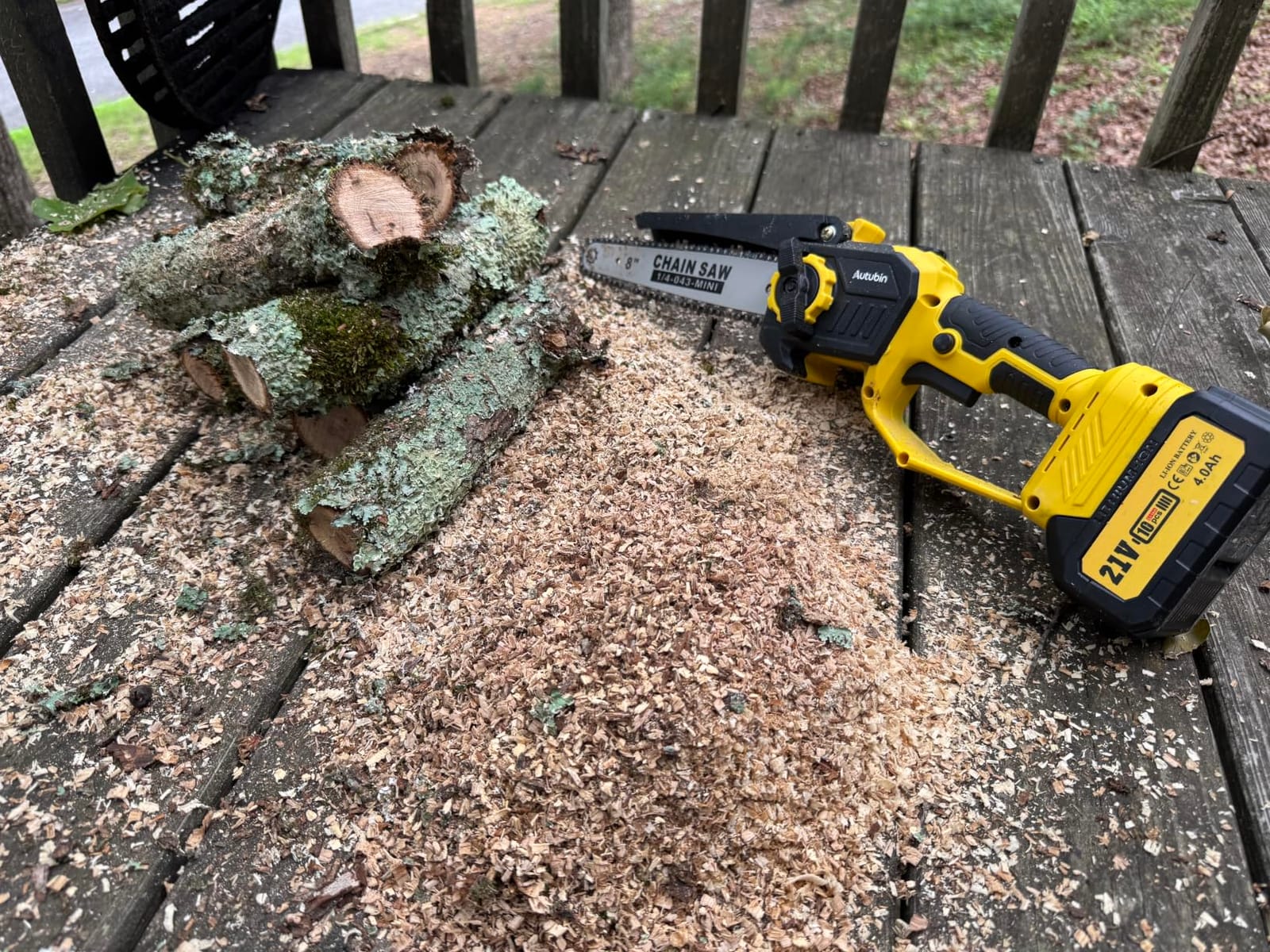 Brushless 2-IN-1 Cordless Pole Saw & Mini Chainsaw, 8 Inch Max Reach 16 Ft | 2x 21V 4.0Ah Battery, Electric Pole Saw for Tree Trimming, Pole Saw Battery Powered for Branch Cutting customer photo 1