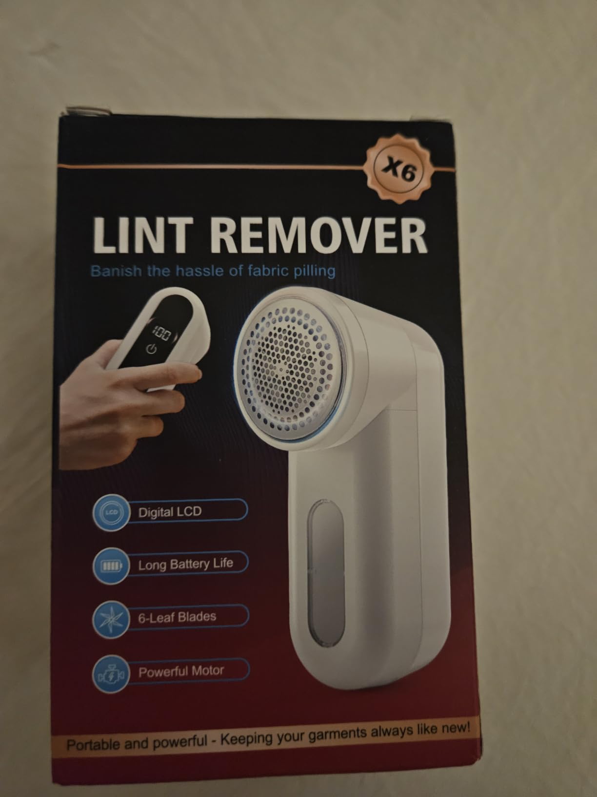 Fabric Shaver, Ziitty Lint Remover for Clothes, Type-C Rechargeable Lint Shaver with LCD Display & 6-Blade, Sweater Shavers to Remove Pilling，Fuzz Remover Fabric Shaver for Clothing and Furniture customer photo 1
