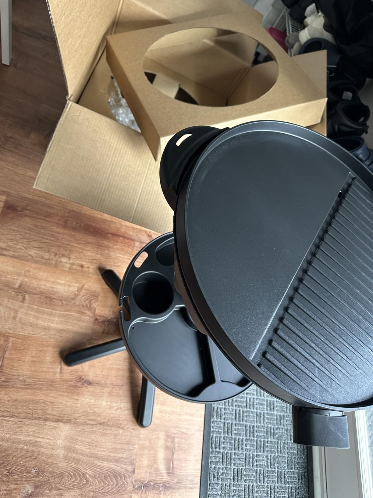 Giantex Electric Grill Outdoor Indoor, Portable BBQ Grill customer photo 2