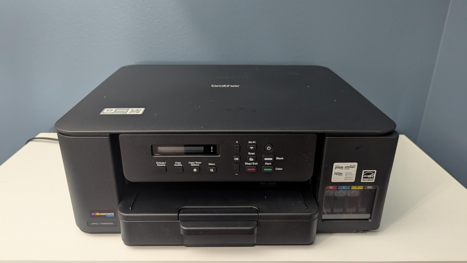 Brother INKvestment Tank 580 Wireless Color Inkjet All-in-One Printer | Includes up to 3 Years of Ink in-Box(1) and 3-Year Limited Warranty(2) (MFC-T580DW) customer photo 2