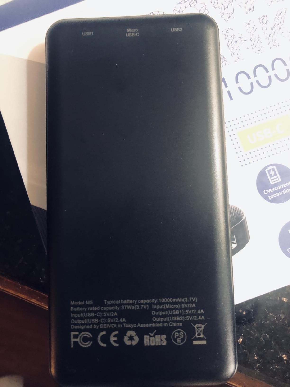 2 Pack Portable Charger, 10000mAh Power Bank, Travel Battery Pack customer photo 1