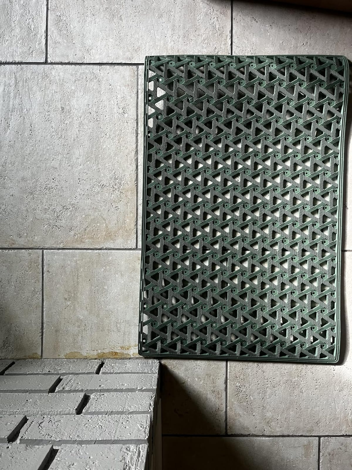 DEXI Front Door Mat Outside Entrance Rubber Floor Doormat, 32x48 Black | Welcome Heavy Duty Non Slip, Dirt Trapper Waterproof Exterior Entry Mats Rain Water Drainage for Patio Entryway customer photo 1