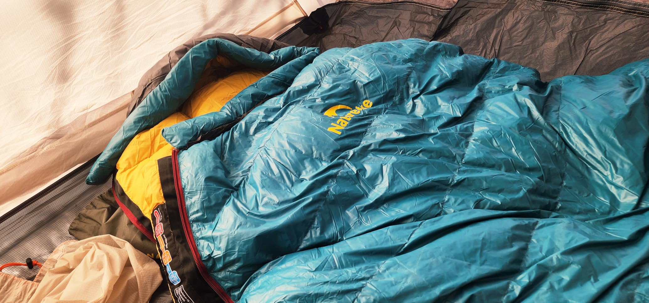 Naturehike 0 Degree RDS Down Mummy Sleeping Bag for Adults, 650 Fill Power, Cold Weather Backpacking Sleeping Bag for Camping, Hiking, -1℉ 18℉ 30℉, YKK Zipper customer photo 1