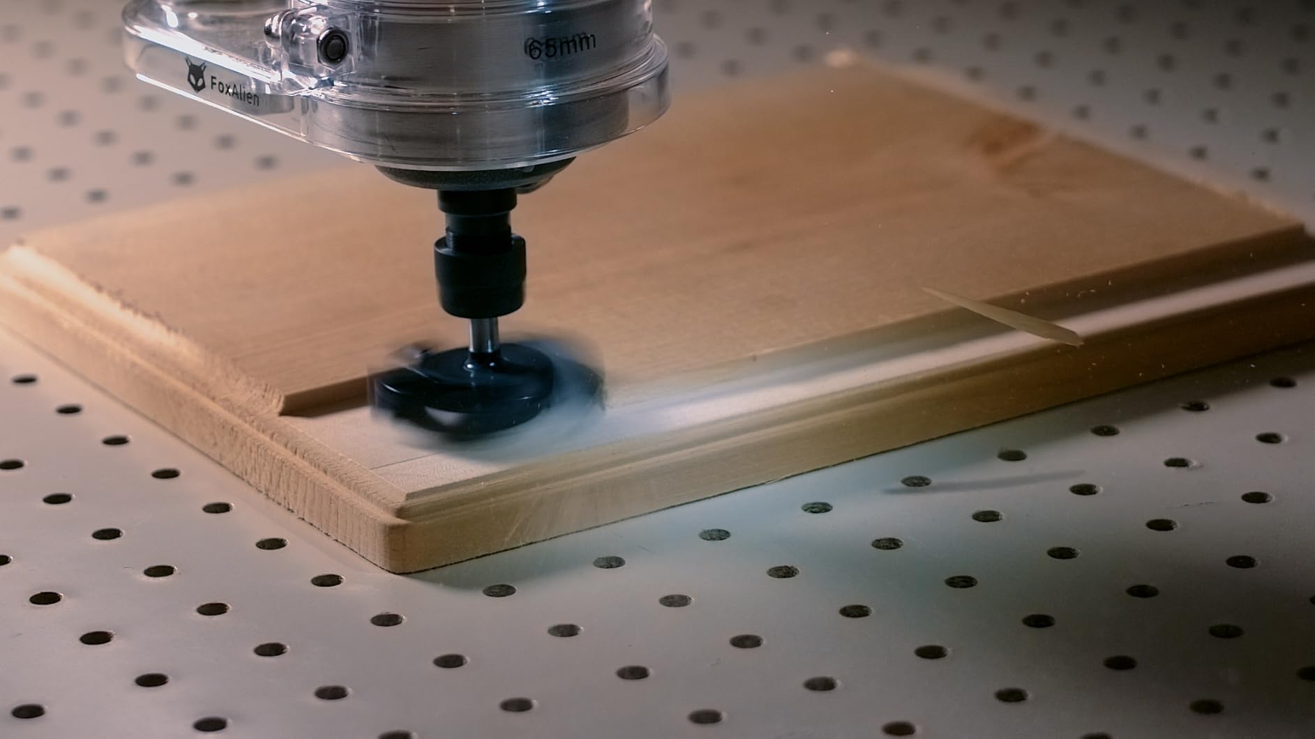 FoxAlien XE-Ultra 8080 CNC Router Machine with NEMA 23 Closed-loop Stepper Motor, Large Size Benchtop Engraving Milling Machine for Woodworking, Aluminum, Acrylic, Carbon Fiber DIY Cutting customer photo 1
