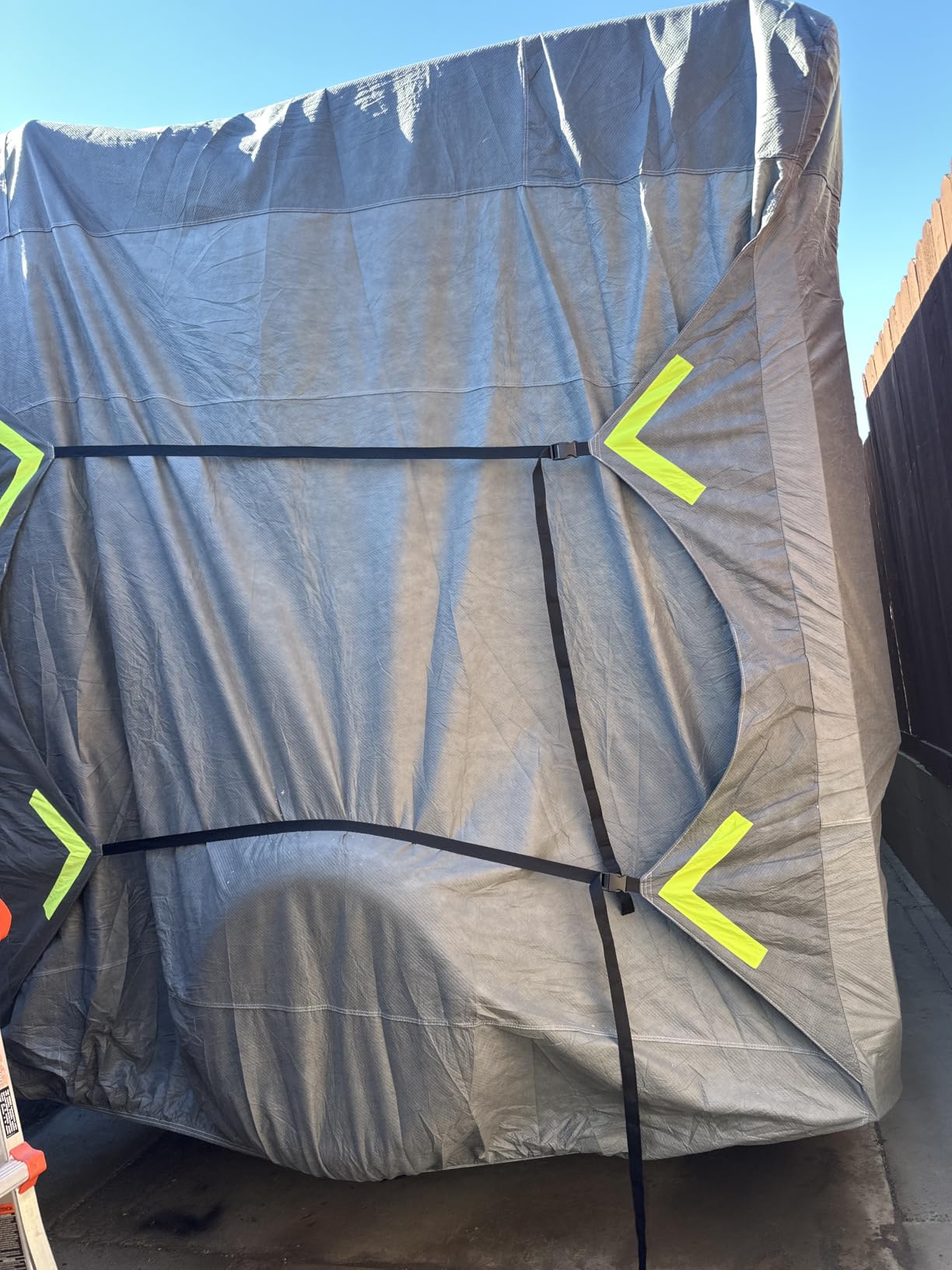 Heavy Duty 9 Layers RV Cover 35-38ft, Rip-Stop Motorhome Camper Cover with Windproof Straps, Gutter & Tongue Jack Covers, Utility Travel Trailer Cover for All Weather Protection customer photo 2