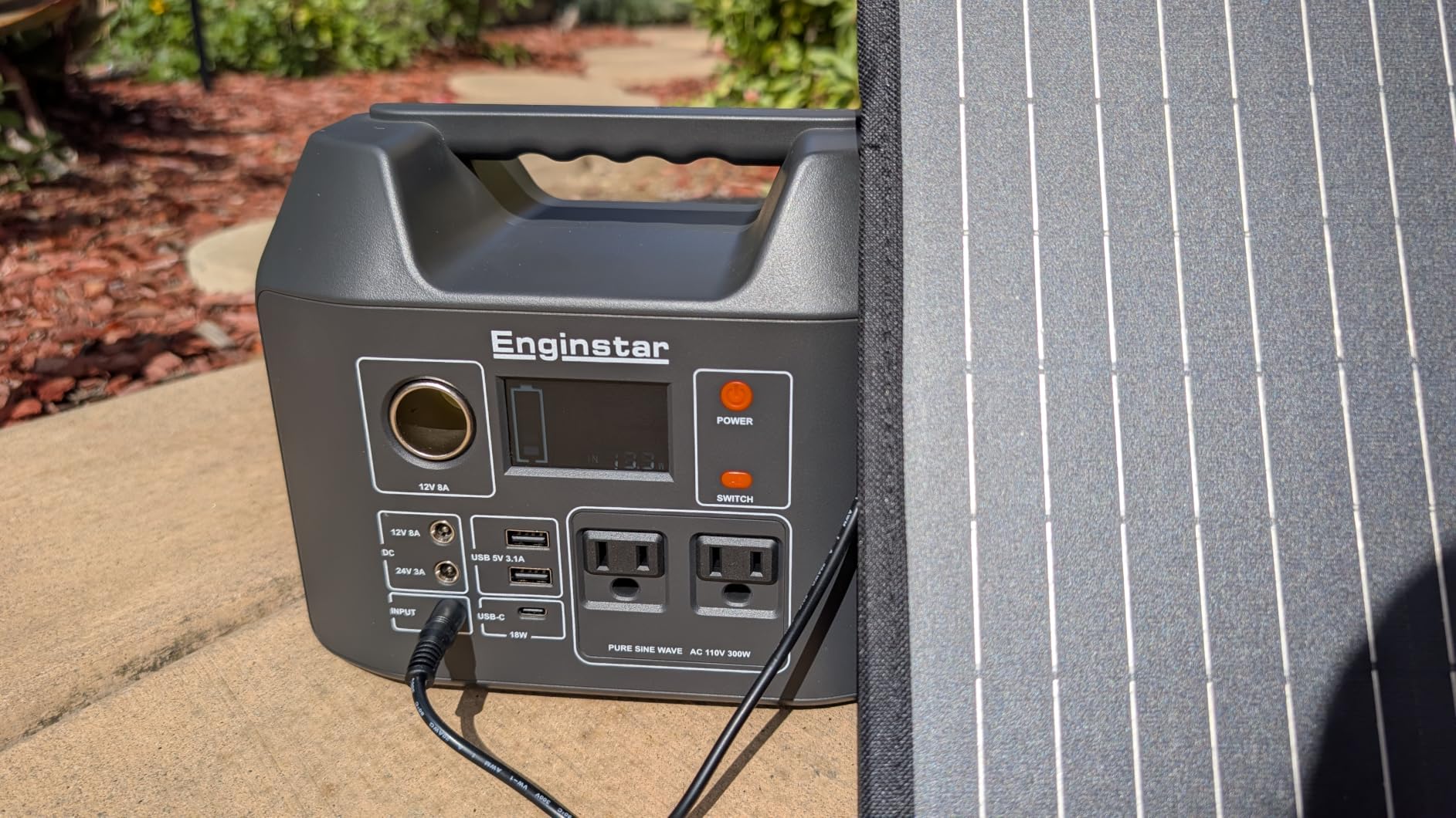 Portable Solar Generator 300W Power Station with 60W Foldable Solar Panel customer photo 2