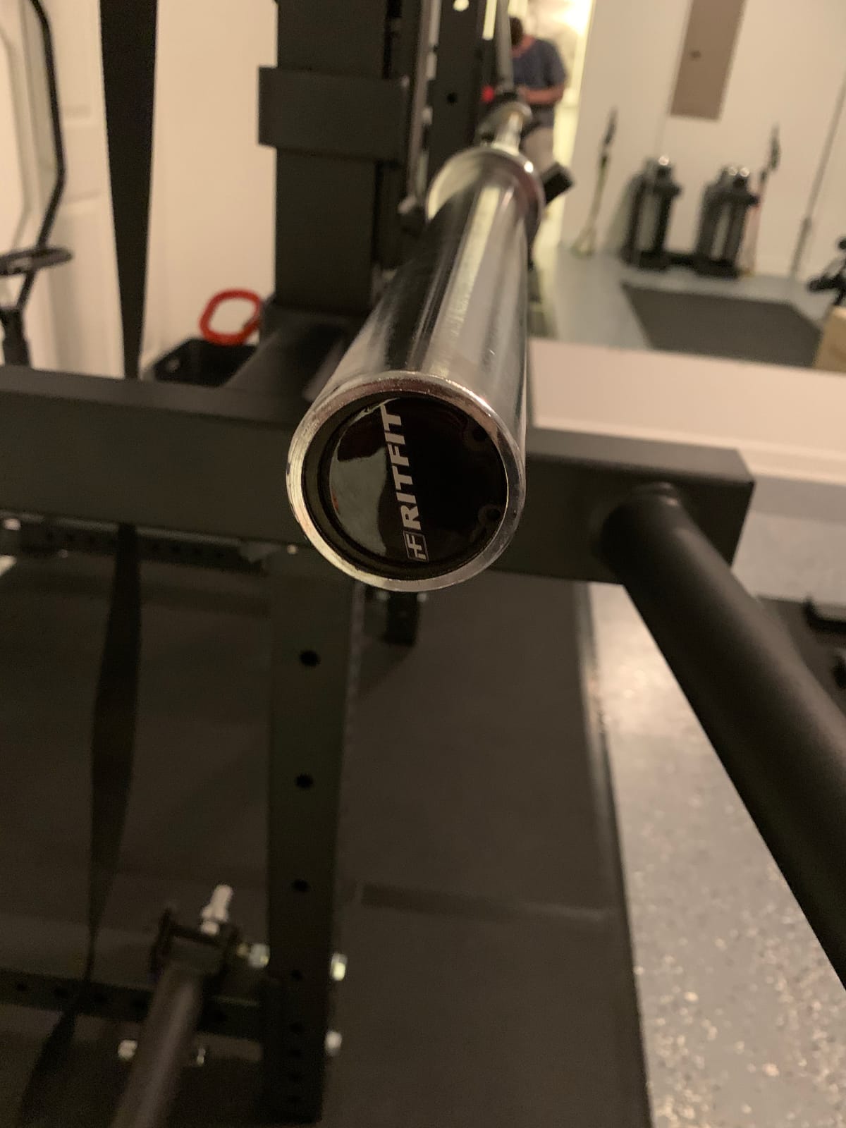 RitFit Elite 7ft Olympic Barbell, 45lb, 500-2000lb Capacity customer photo 2