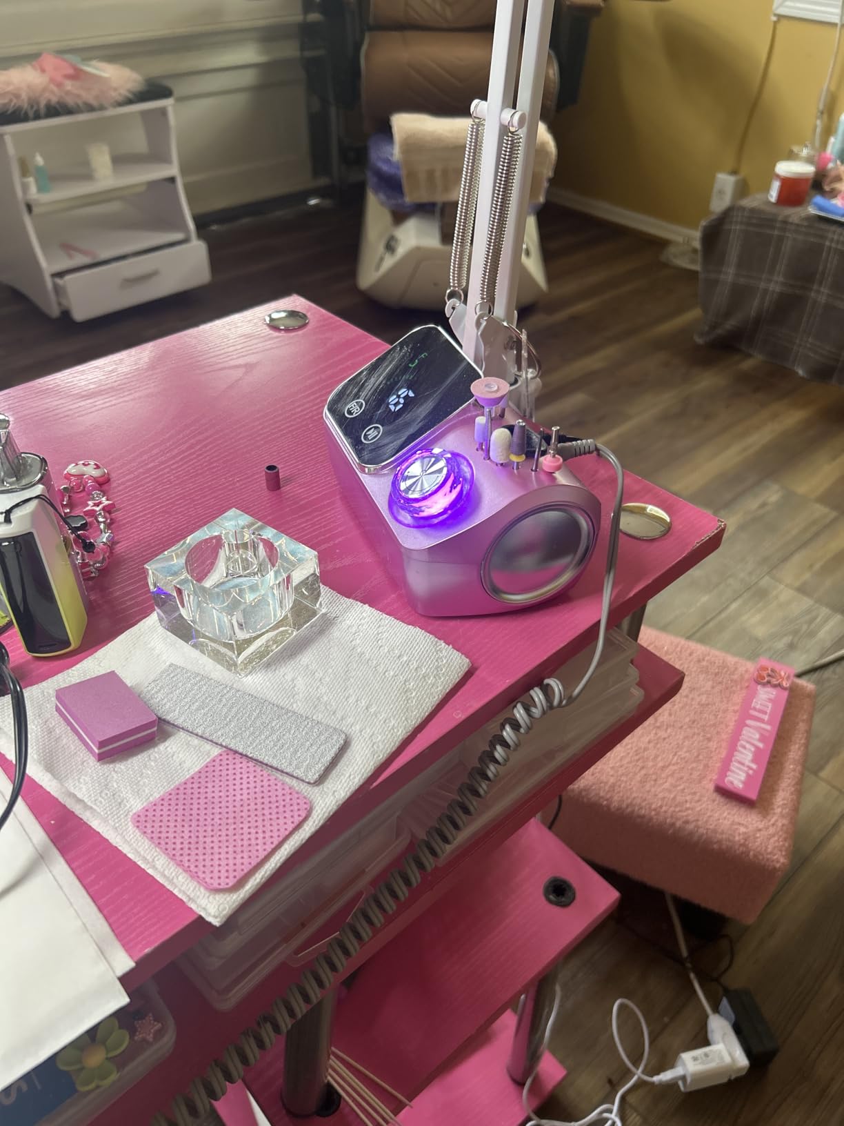 45000RPM Professional Corded Nail Drill E-File Kit for Salon Home | LED Display; Low Noise; Ideal for Shaping, Removing & Polishing Acrylic & Gel; For Manicure Pedicure Nail Prep customer photo 1
