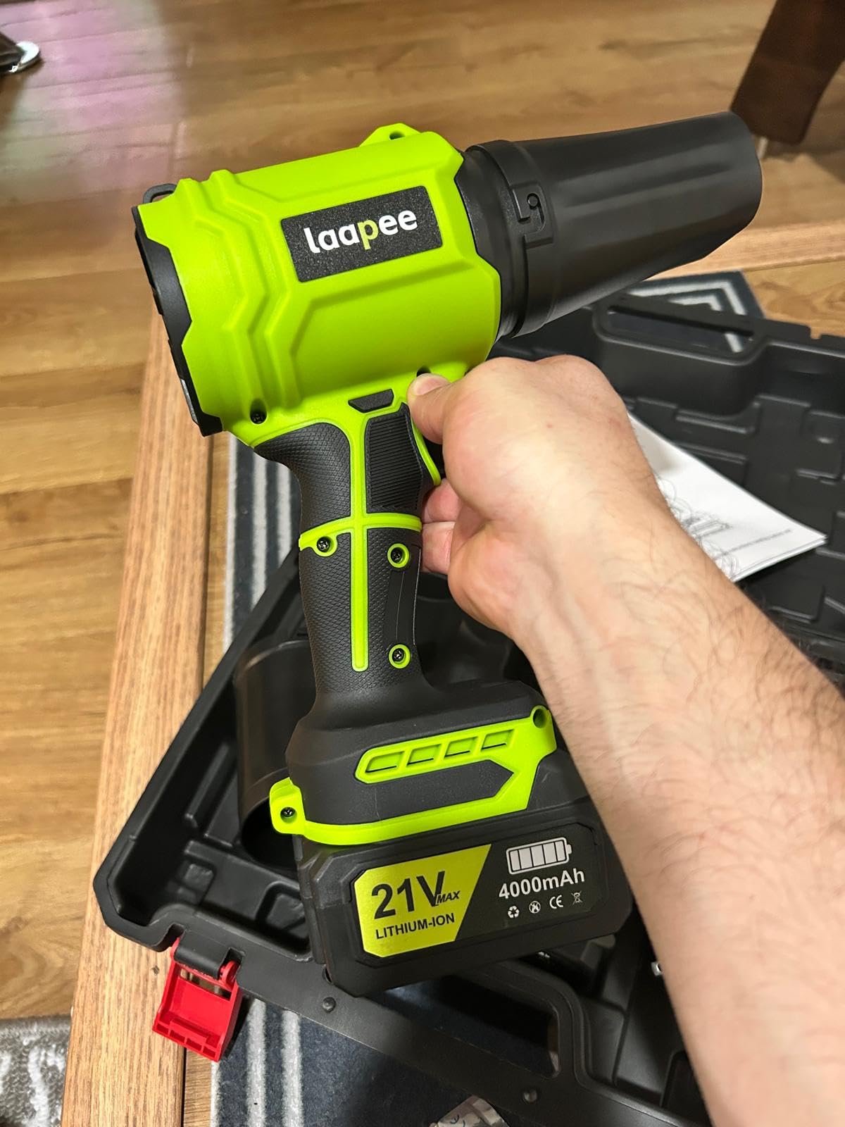 Leaf Blower Cordless Handheld Blower with 2x4.0Ah Batteries and Charger customer photo 2