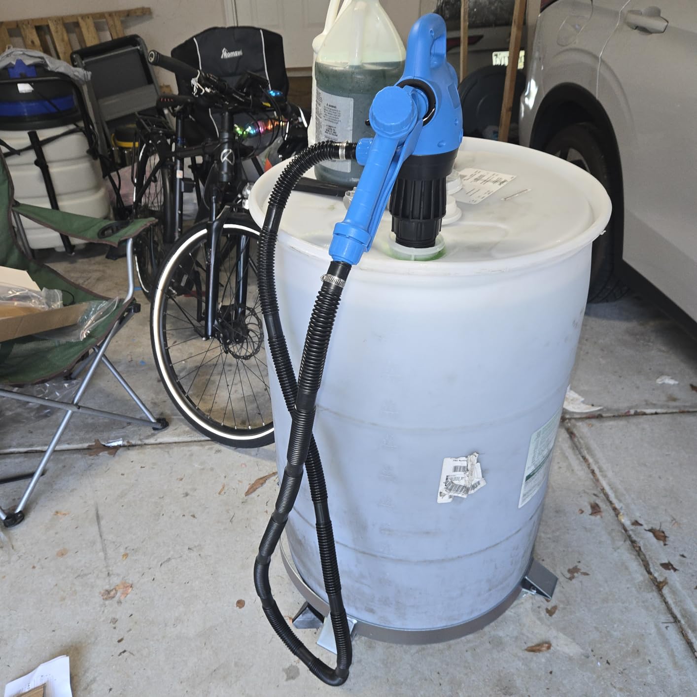 Electric Drum Barrel Pump, 120V AC / 12V DC Power, 55 Gallon Electric Transfer Pumps with 2-Inch Bung Adapter, 5 GPM Flow Rate customer photo 2