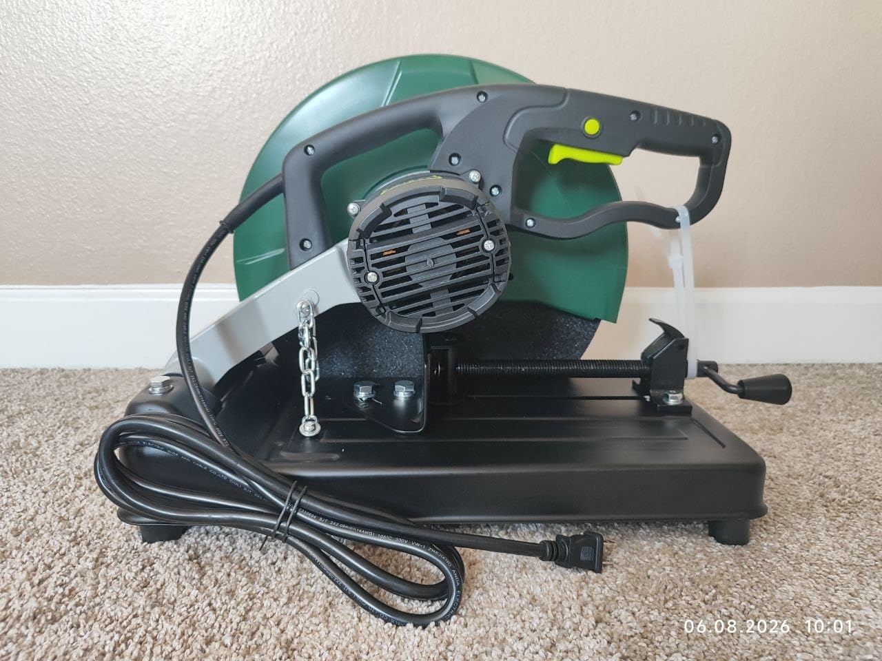 Abrasive Chop Saw, 2200W 3800RPM Steel Cutting Machine customer photo 1
