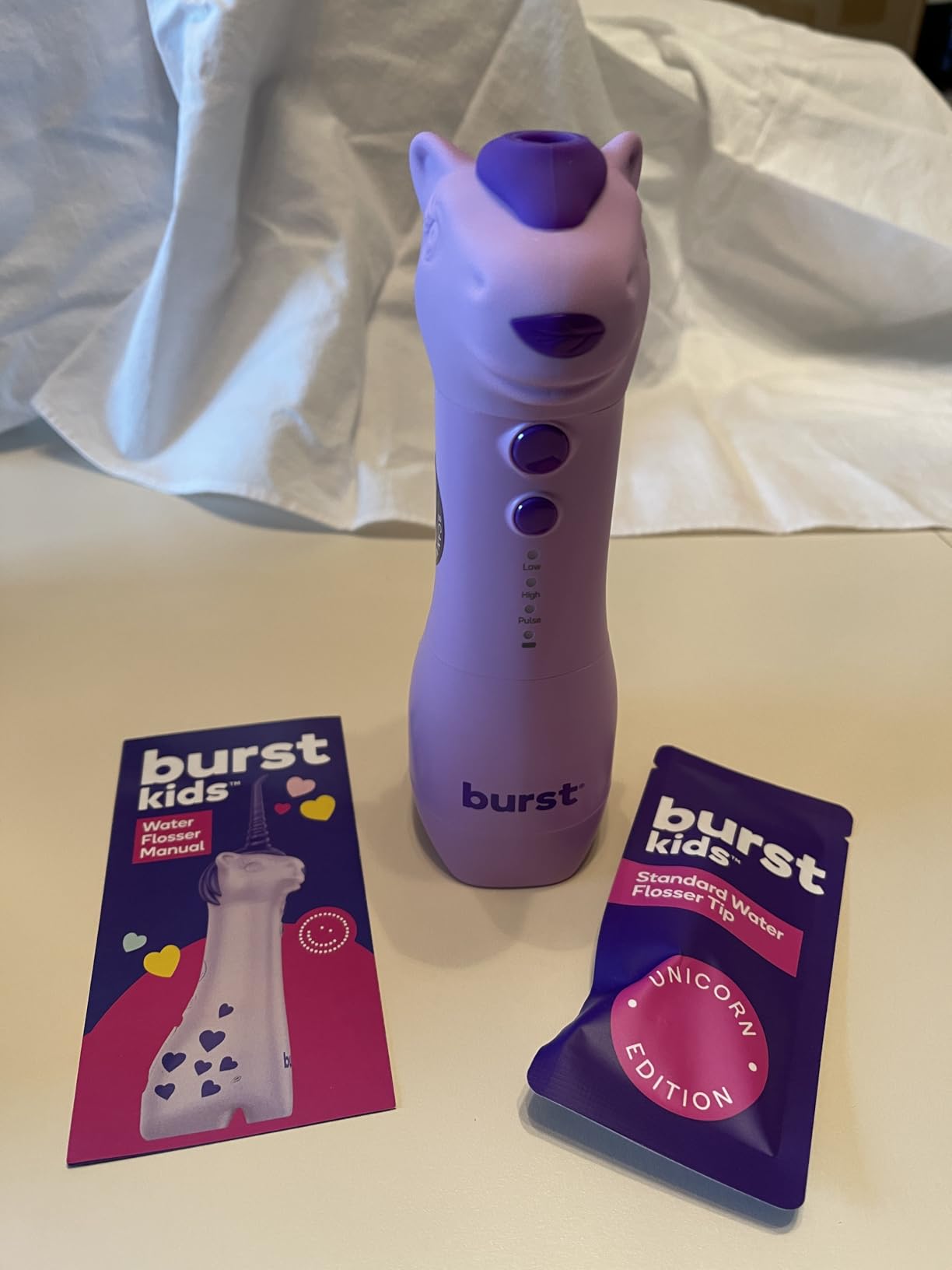 BURST Kids Water Flosser (Unicorn) | Cordless & Rechargeable Water Flosser customer photo 2