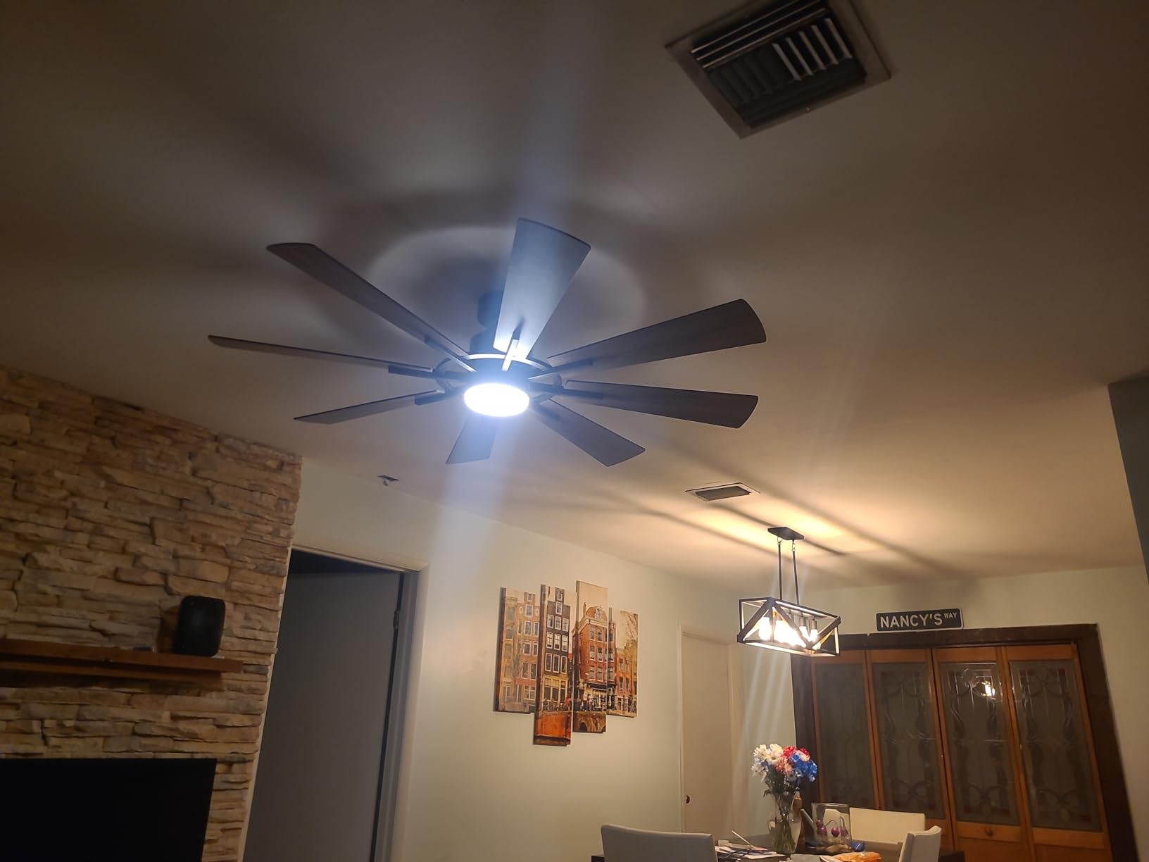 120 Inch Ceiling Fans Without Lights, Large Industrial HVLS Fan, 36000 CFM customer photo 1