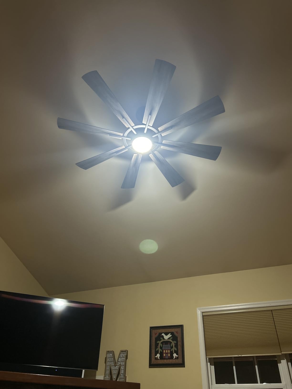 120 Inch Ceiling Fans Without Lights, Large Industrial HVLS Fan, 36000 CFM customer photo 2