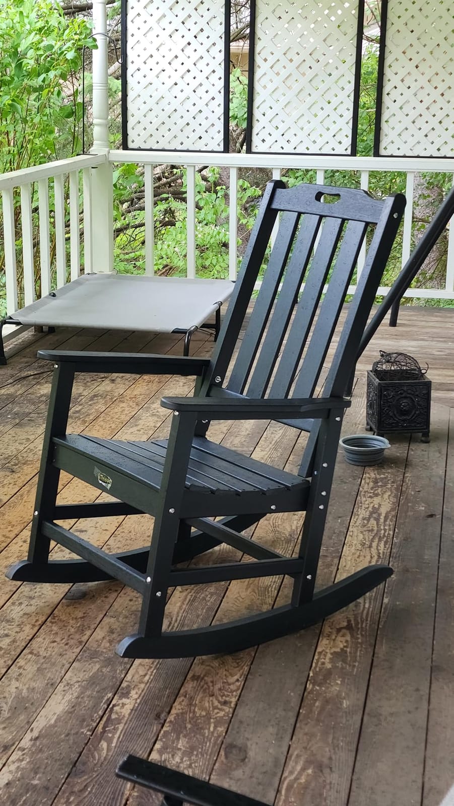 THOEOE Outdoor Rocking Chairs, Oversized Patio Rocking Chair customer photo 1