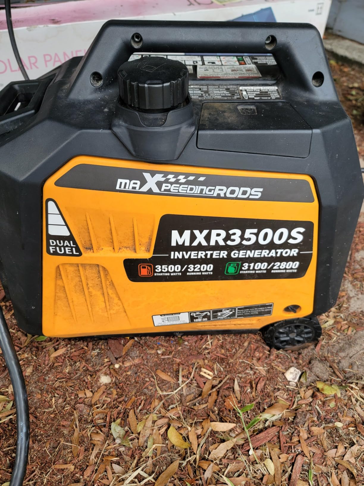 maXpeedingrods 4800 Watt Open Frame Inverter Generator w/CO Alarm,ECO Mode | Gas Powered Portable Generator,Lightweight for Outdoor Camping, Home Backup, Garden, MXR4800I, CO Sensor customer photo 2