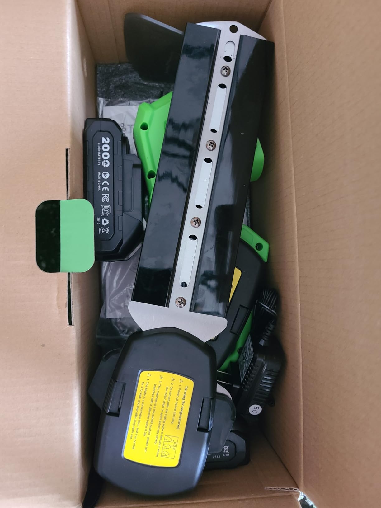 TaskStar 20V Pole Hedge Trimmer Cordless with Handle & Shoulder Strap 8.5ft, 16