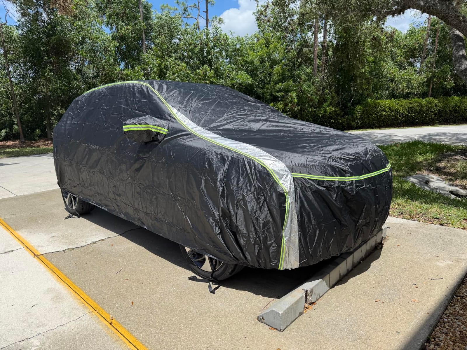 Cartist 420d Car Cover Fits for Jeep Wrangler 4 Door JK JL 2006-2026, All Weather Car Covers for Wrangler Accessories, 100% Waterproof, Door Zipper, Night Reflective Strips, UV Rain Snow Protection customer photo 1