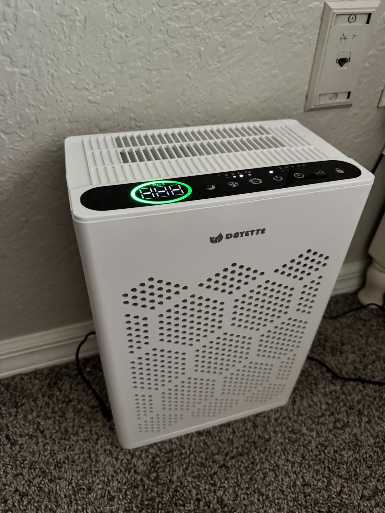 DAYETTE Air Purifiers for Home Large Room Up to 2400 Ft² with Fragrance, Smart WiFi Alexa Control,Auto Mode, HEPA 14 Air Purifier with Washable Prefilter for Bedroom, Dorm Room, Pets, Office customer photo 1