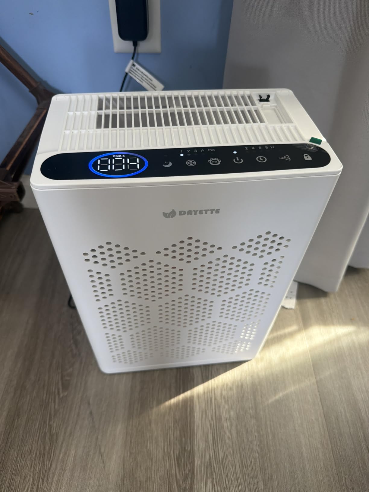 DAYETTE Air Purifiers for Home Large Room Up to 2400 Ft² with Fragrance, Smart WiFi Alexa Control,Auto Mode, HEPA 14 Air Purifier with Washable Prefilter for Bedroom, Dorm Room, Pets, Office customer photo 2